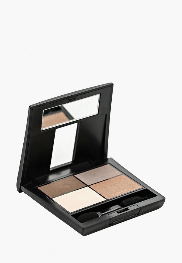 Make Up Factory Тени для век - матовые 4-х цветные Mat Eye Colors тон 070 коричневый, св.коричн, св.беж, серый беж - фото 2