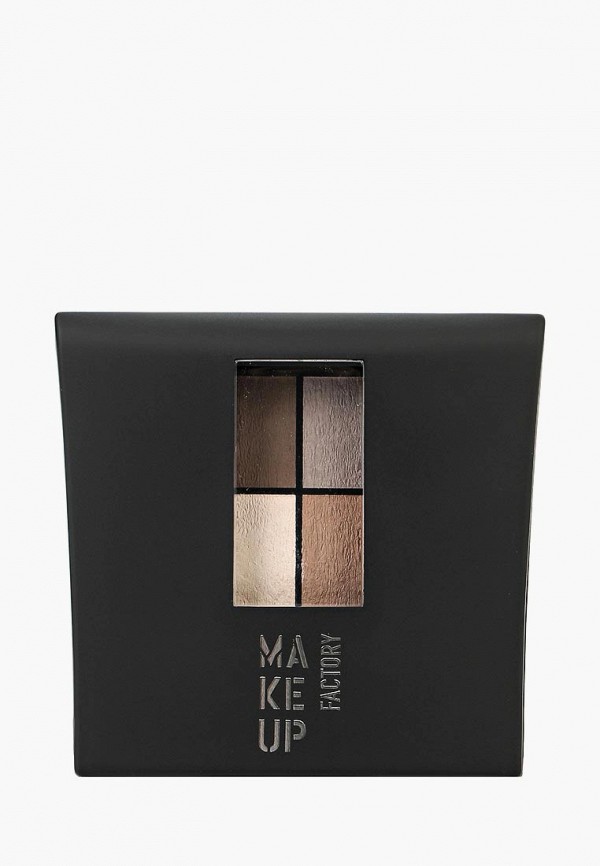 Make Up Factory Тени для век - матовые 4-х цветные Mat Eye Colors тон 070 коричневый, св.коричн, св.беж, серый беж - фото 1