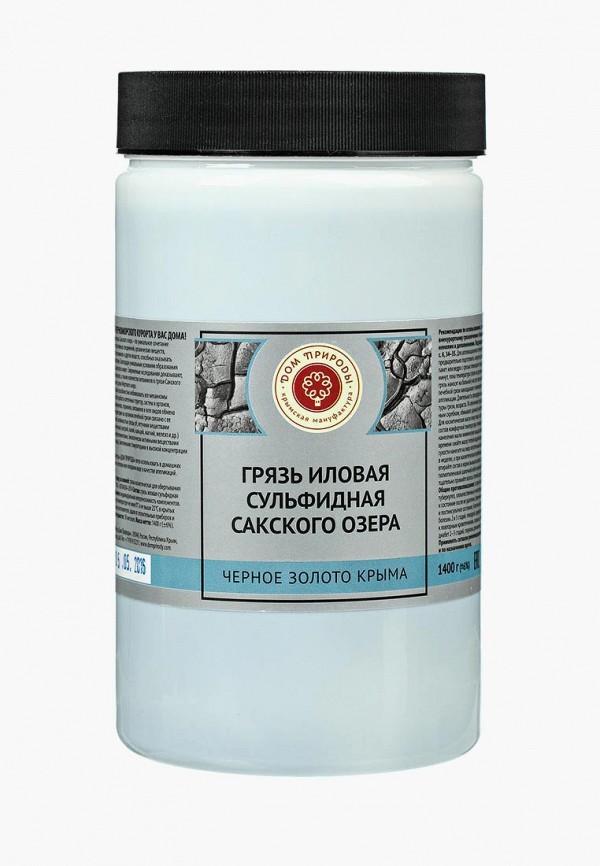 Мануфактура Дом Природы Глина для тела - иловая сульфидная Сакского озера, 1400 г - фото 1
