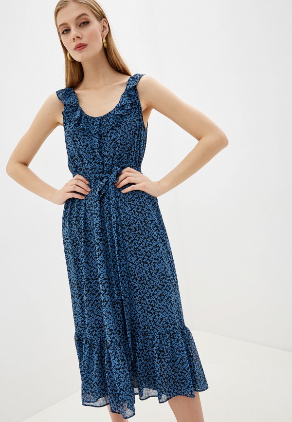 Платье Michael Michael Kors, цвет: синий, MI048EWHINE4 — купить в ...