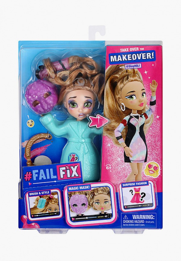 Росмэн Набор игровой - ФейлФикс Кукла 2в1 Слэйт Диджей с аксессуарами TM FAILFIX - фото 1