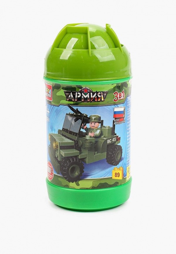 Город Мастеров Конструктор "Военный джип. Армия", 3 в 1, 89 деталей