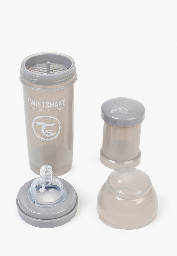 Бутылочка для кормления Twistshake 260 мл, цвет: серый, MP002XC013ZO ...