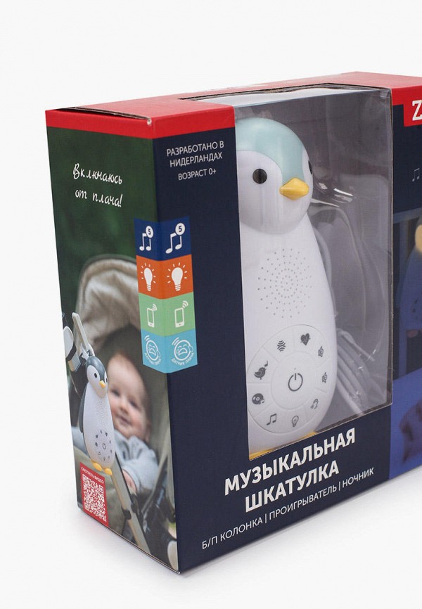 Zazu Игрушка-ночник - музыкальный, Пингвин Зои - фото 2