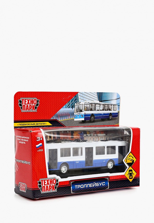Технопарк Игрушка - "Троллейбус инерционный", 18 см - фото 2