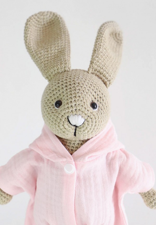 Apoli Игрушка мягкая - Зайка в комбинезоне - фото 3