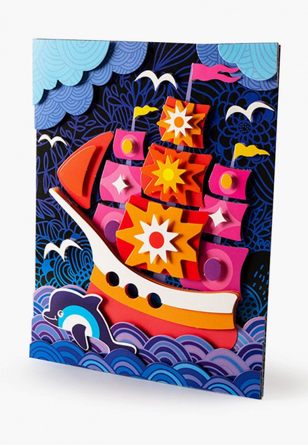 Дрофа-Медиа Набор для творчества - 3D-аппликация: Совы в лесу; Парусник; Котобус. - фото 2