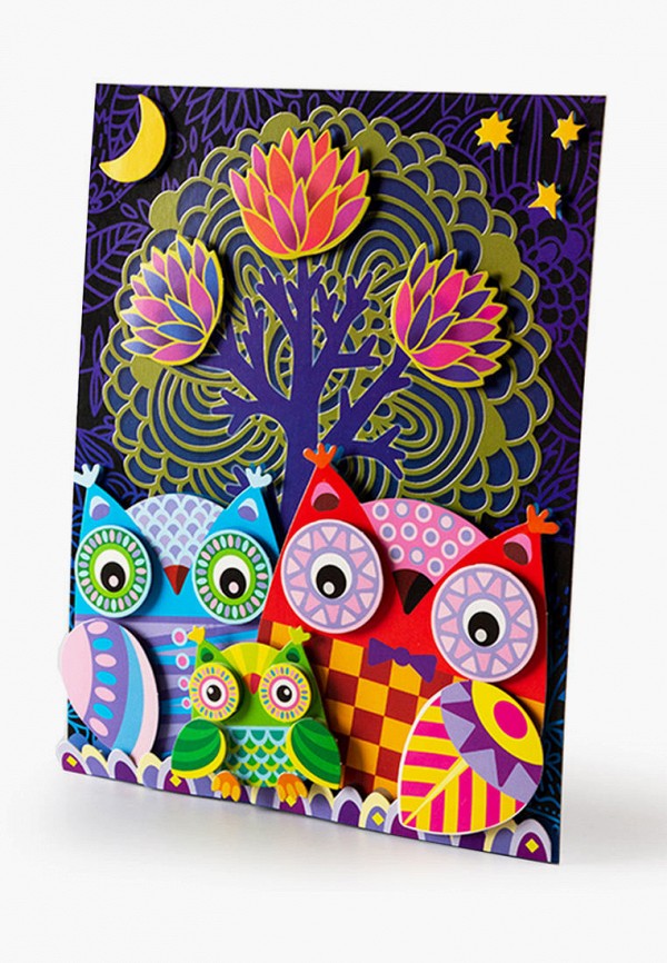 Дрофа-Медиа Набор для творчества - 3D-аппликация: Совы в лесу; Парусник; Котобус. - фото 3