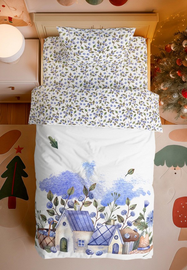 Bellehome Постельное белье детское - Черничные домики, сатин - фото 1