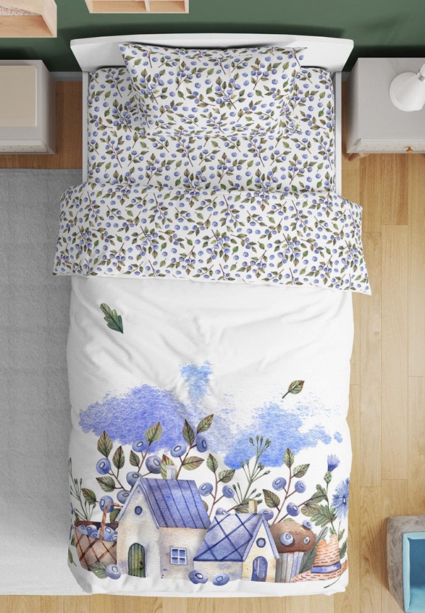 Bellehome Постельное белье детское - Черничные домики, сатин - фото 2