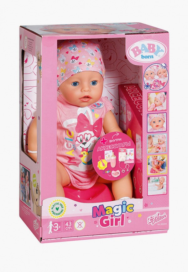 Кукла интерактивная Росмэн Магические глазки 43 см. 2.0 BABY born, цвет ...
