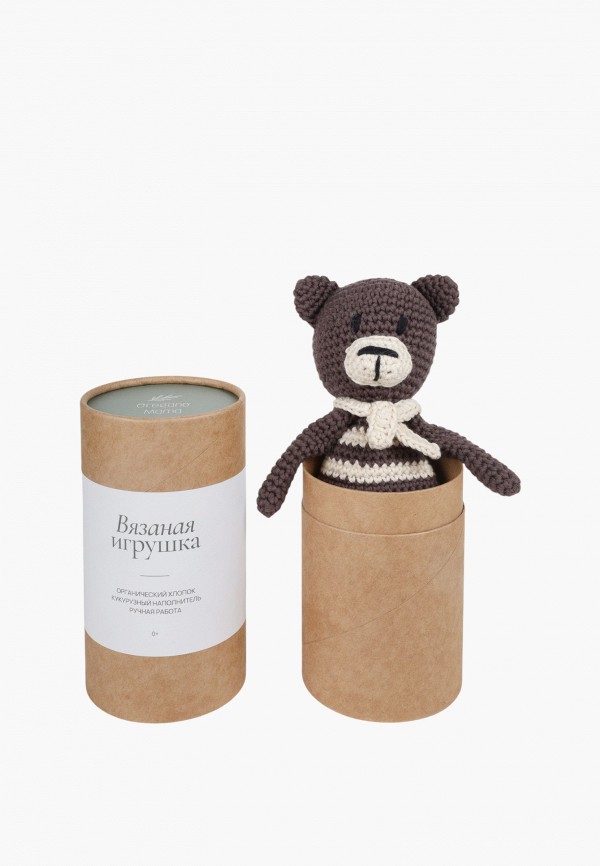 Oregano Mama Погремушка - Мишка из органического хлопка, 20 см - фото 4