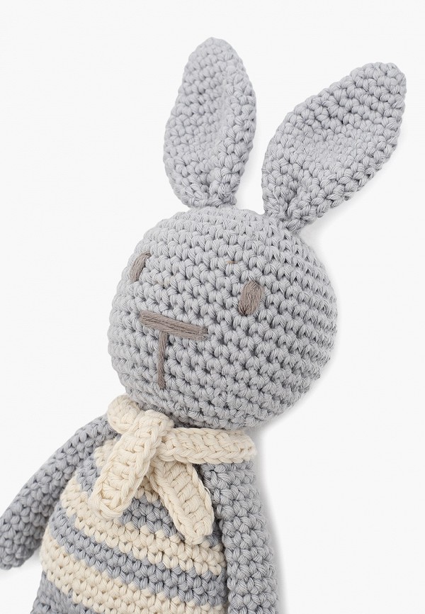 Oregano Mama Погремушка - Зайчик из органического хлопка, 24 см - фото 3