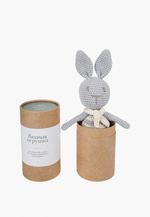 Oregano Mama Погремушка - Зайчик из органического хлопка, 24 см - фото 4