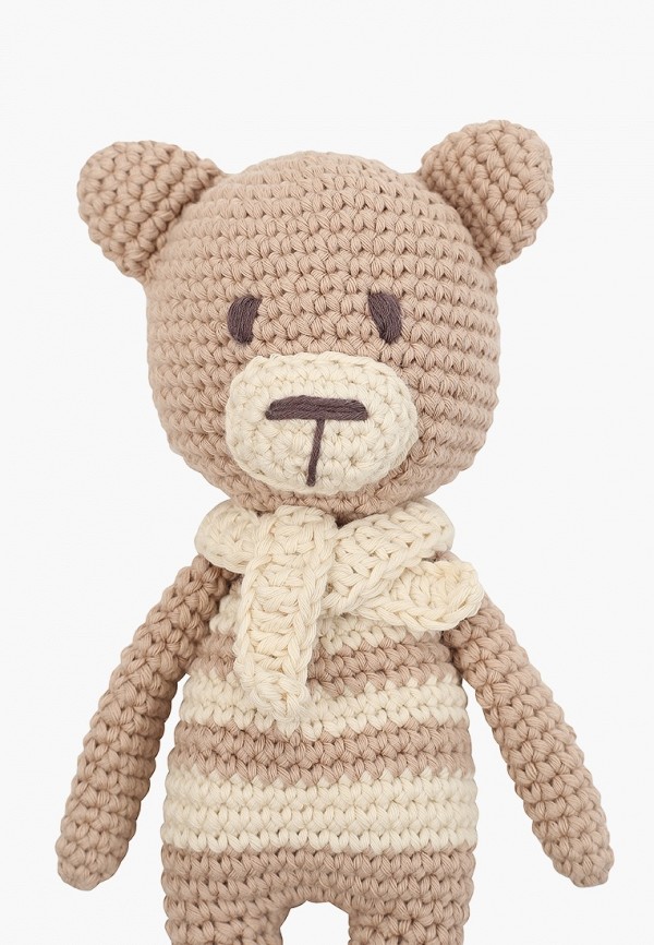 Oregano Mama Погремушка - Мишка из органического хлопка, 20 см - фото 3