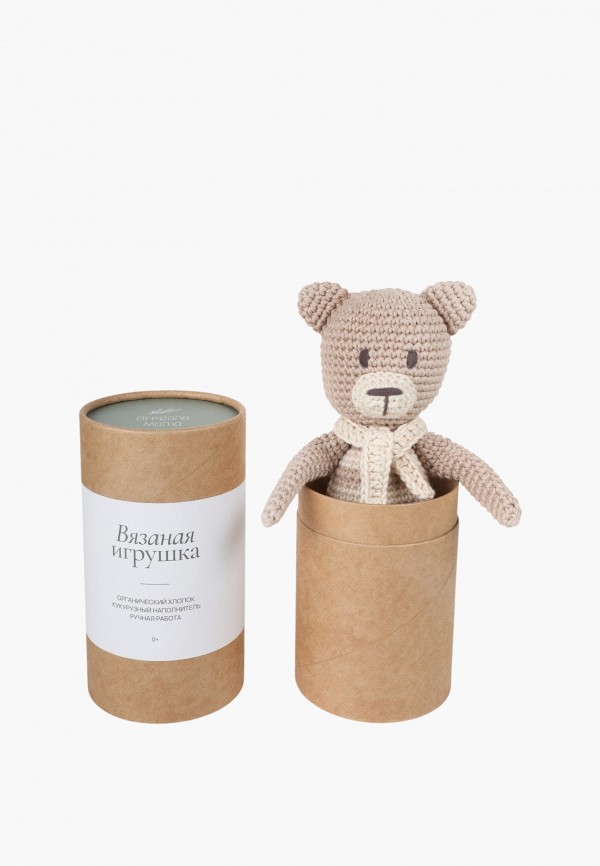 Oregano Mama Погремушка - Мишка из органического хлопка, 20 см - фото 4