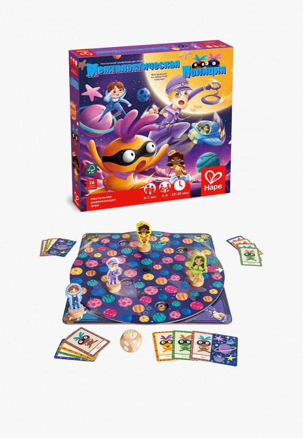 Hape Игра настольная - "Межгалактическая полиция", серия: пора играть - фото 1