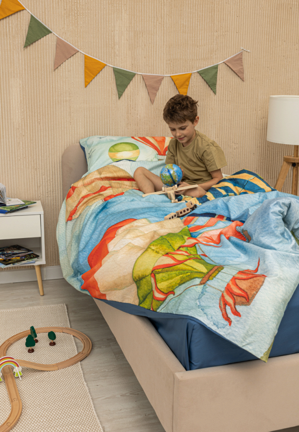 Soft Box Постельное белье детское - 1,5 спальное Воздушные шары, сатин - фото 3