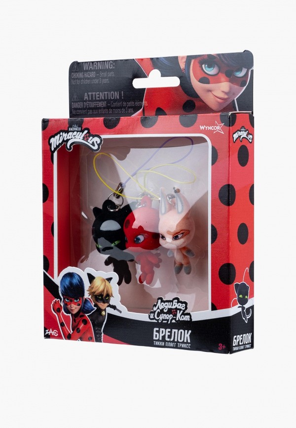 Miraculous Набор фигурок - флокированных Квами Леди Баг и Супер-кот (Тикки, Плагг, Триккс) - фото 3