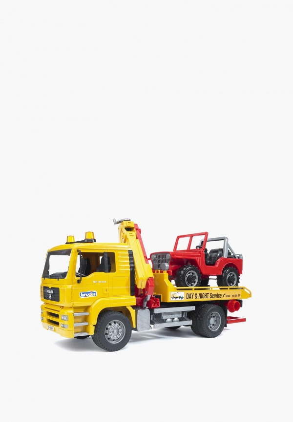 Bruder Набор машинок - Эвакуатор MAN с портативным краном и внедорожником - фото 1