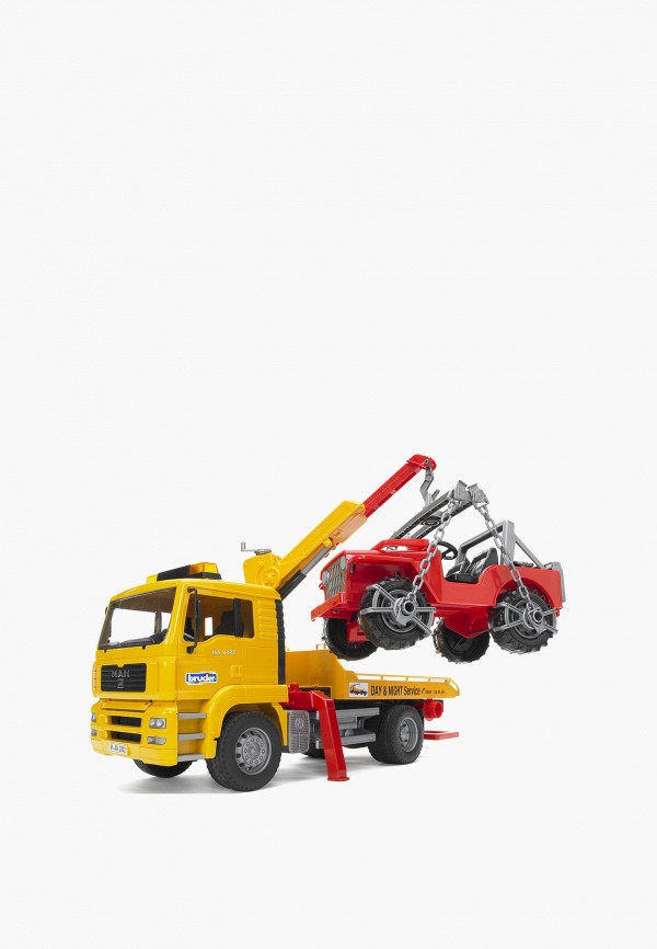 Bruder Набор машинок - Эвакуатор MAN с портативным краном и внедорожником - фото 3