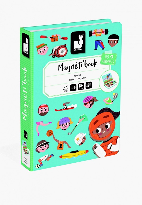 Janod Набор игровой - Магнетикбук Виды спорта - фото 1