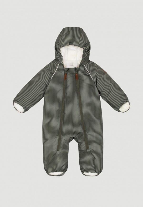 Mjolk Комбинезон утепленный - Green Stripes - фото 1