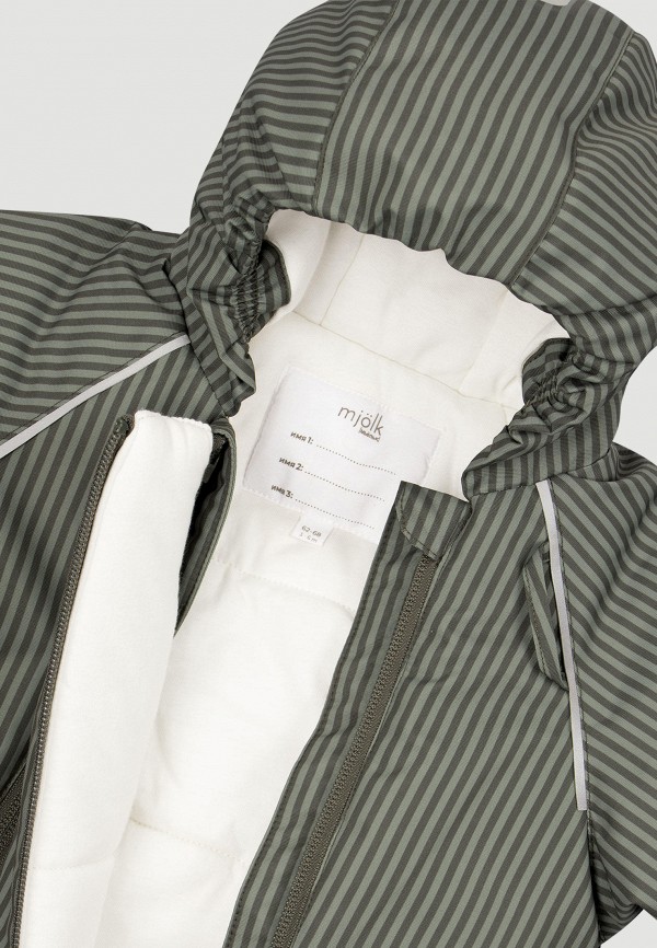 Mjolk Комбинезон утепленный - Green Stripes - фото 4