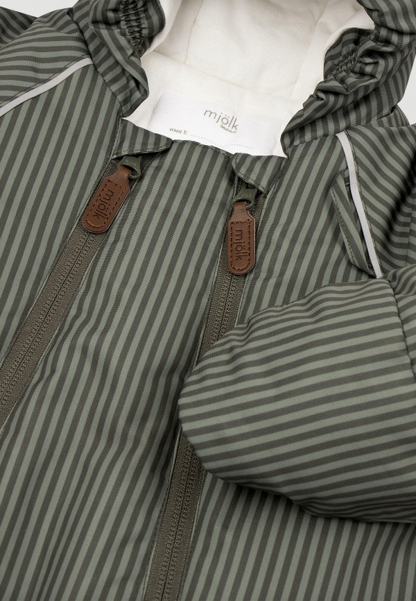 Mjolk Комбинезон утепленный - Green Stripes - фото 5