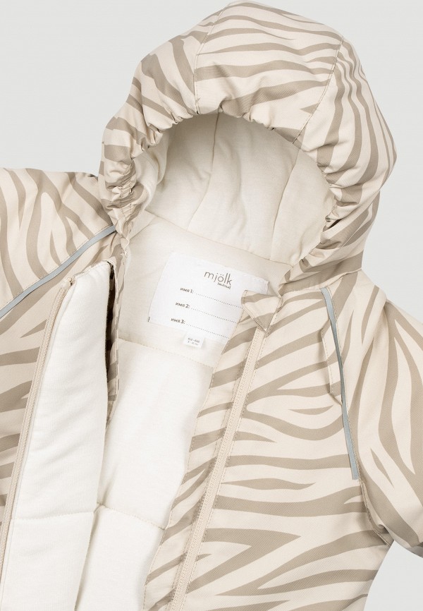 Mjolk Комбинезон утепленный - Зебра - фото 3