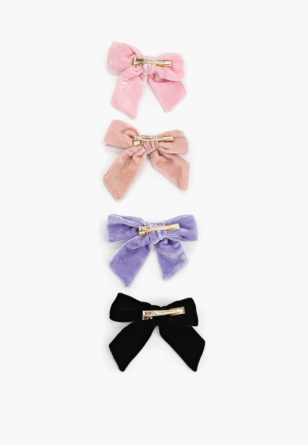 Pink Olivka Заколки 4 шт. - банты бархатные - фото 2