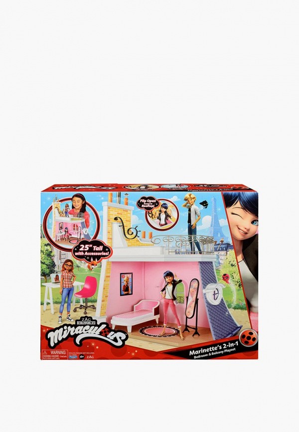 Miraculous Дом для кукол - Дом Маринет спальня и балкон, игровой набор 2в1 Леди Баг - фото 5