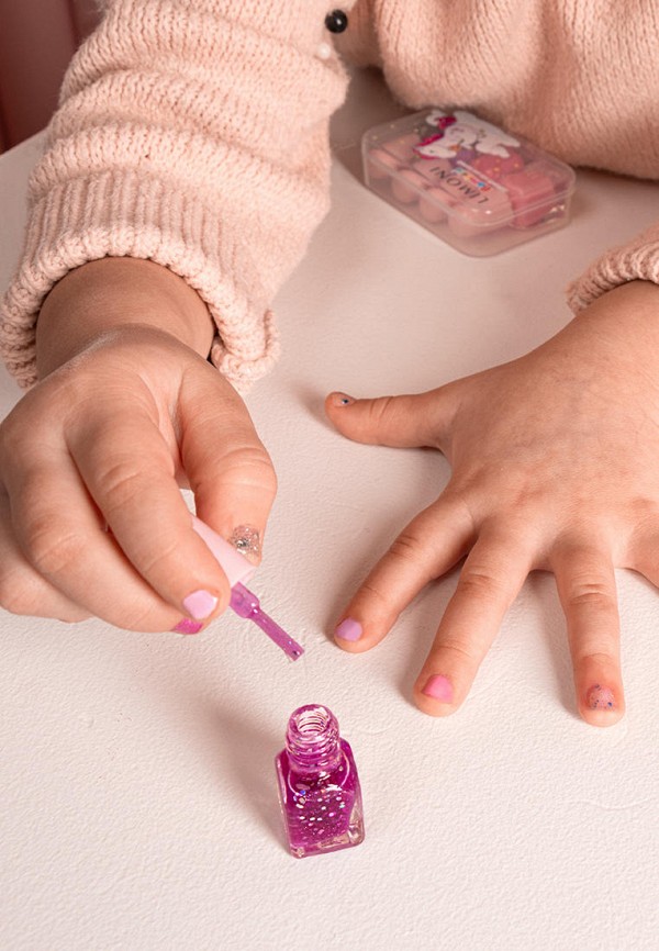 Limoni Набор лаков для ногтей - на водной основе, нюдовые и глиттерные - фото 4