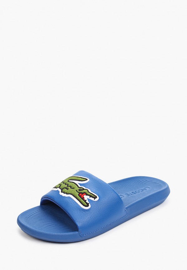 Lacoste Сланцы - CROCO SLIDE 0722 2 CMA BLU/GRN - фото 2