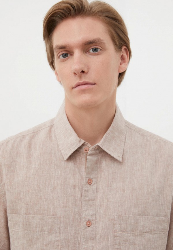 Рубашка Finn Flare, цвет: бежевый, MP002XM08KSO — купить в интернет ...
