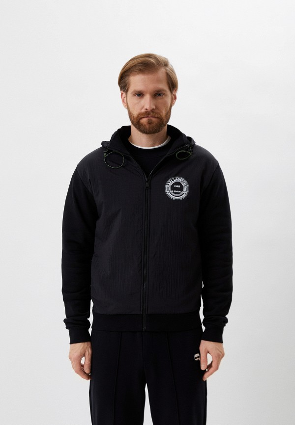 Толстовка Karl Lagerfeld, цвет: черный, MP002XM093HQ — купить в ...