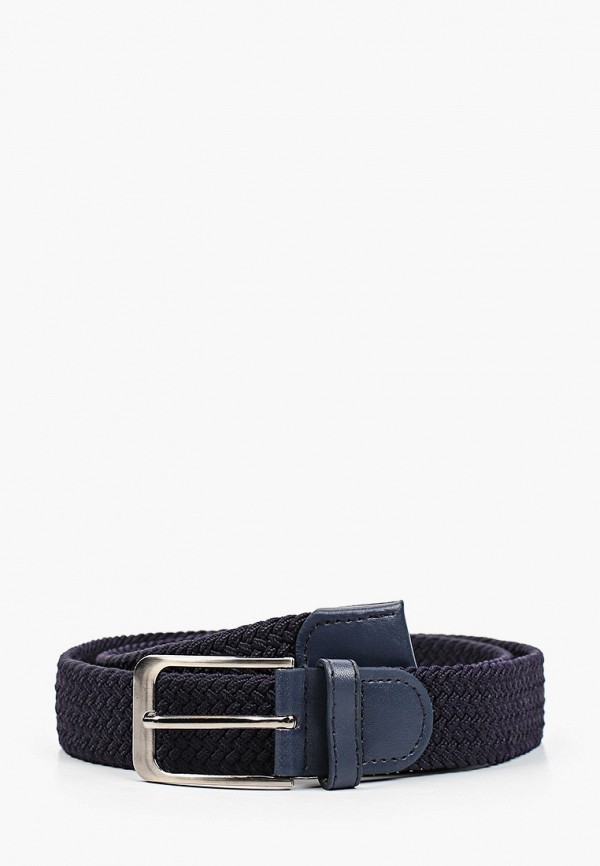 Anderson's Belts Woven Leather Belt - Navy