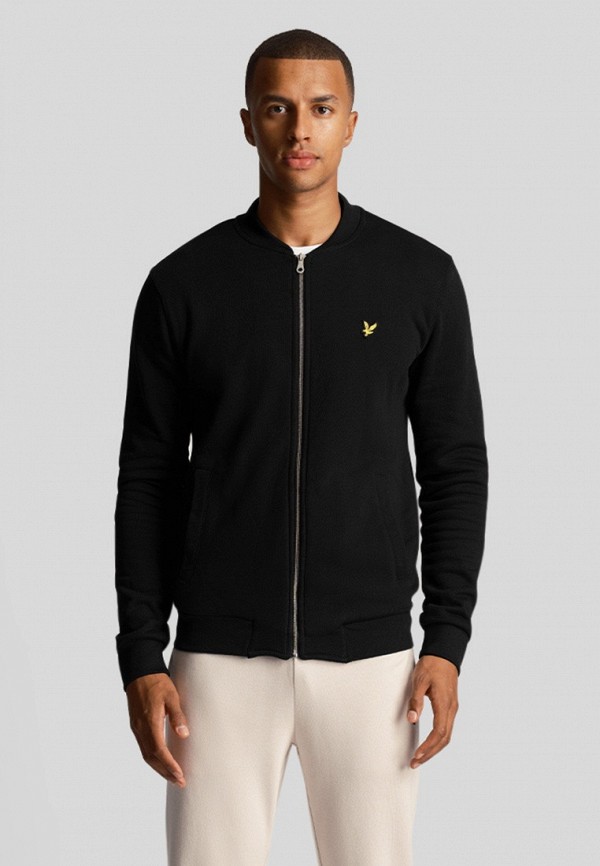 Олимпийка Lyle & Scott Jersey Bomber, цвет: черный, MP002XM0B47H ...