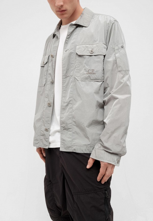 Ветровка C.P. Company chrome-r pocket overshirt drizzle, цвет