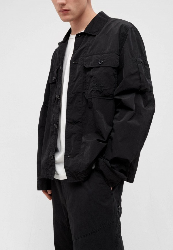 Ветровка C.P. Company chrome-r pocket overshirt black, цвет