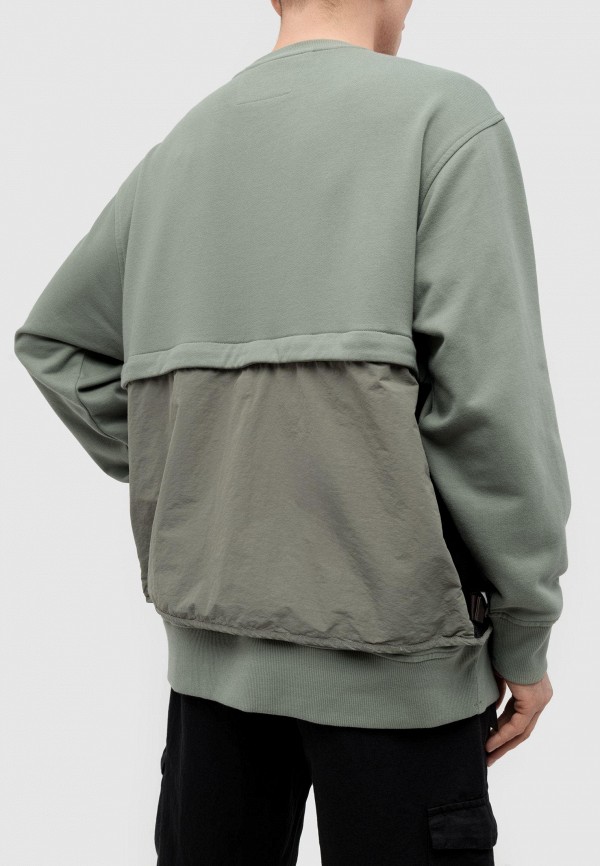 C.P. Company Свитшот - diagonal raised fleece mixed detachable sweatshirt agave green - фото 4