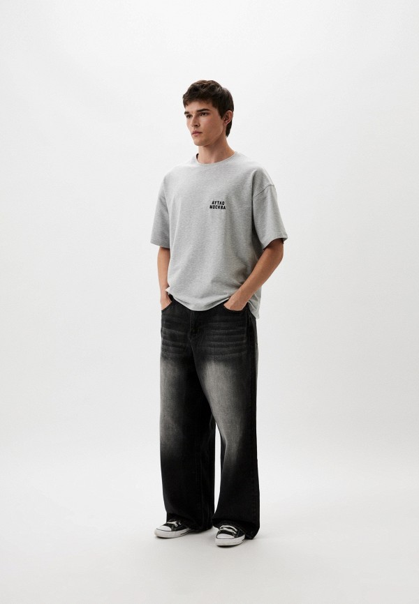 Аутло Футболка - Grey oversized t-shirt - фото 2