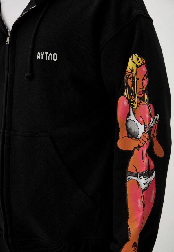 Аутло Толстовка - Black Soul Asylum Zip-Up - фото 5