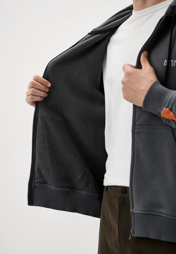 Аутло Толстовка - Grey Soul Asylum Zip-Up - фото 5