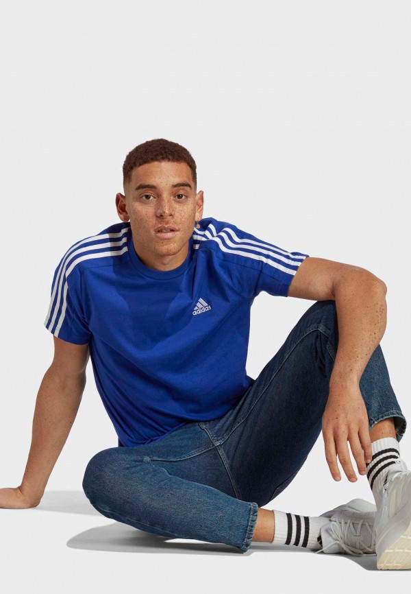 adidas Футболка - Essentials Single Jersey 3-Stripes - фото 3