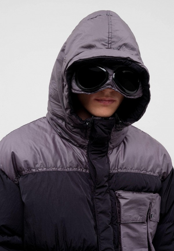 C.P. Company Пуховик - eco chrome-r mixed goggle down jacket nightshade - фото 5
