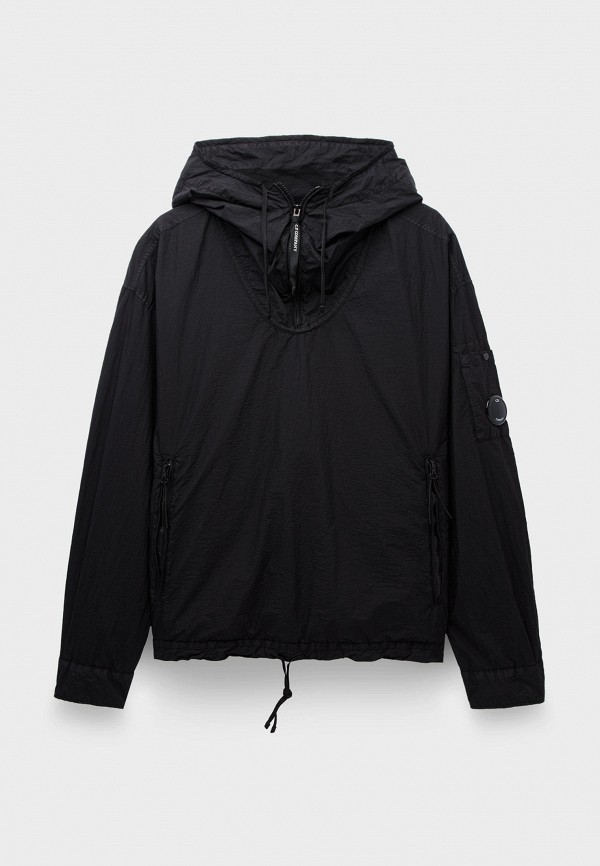C.P. Company Ветровка - taylon l half zipped hooded overshirt black - фото 1