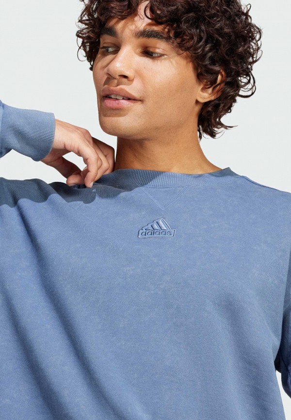 adidas Свитшот - ALL SZN French Terry 3-Stripes Garment Wash Crew - фото 4