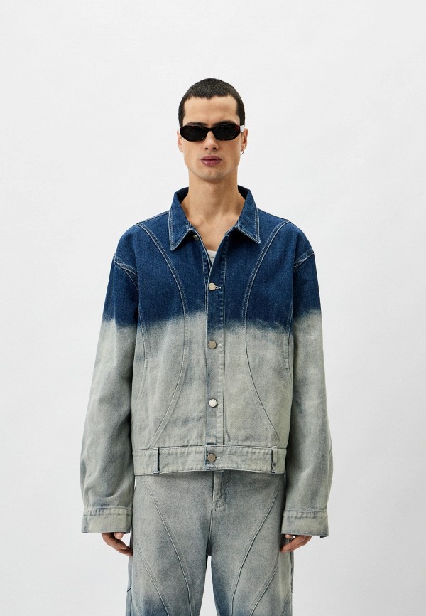 Berhasm Куртка джинсовая - Street Decay Blue & White - фото 1