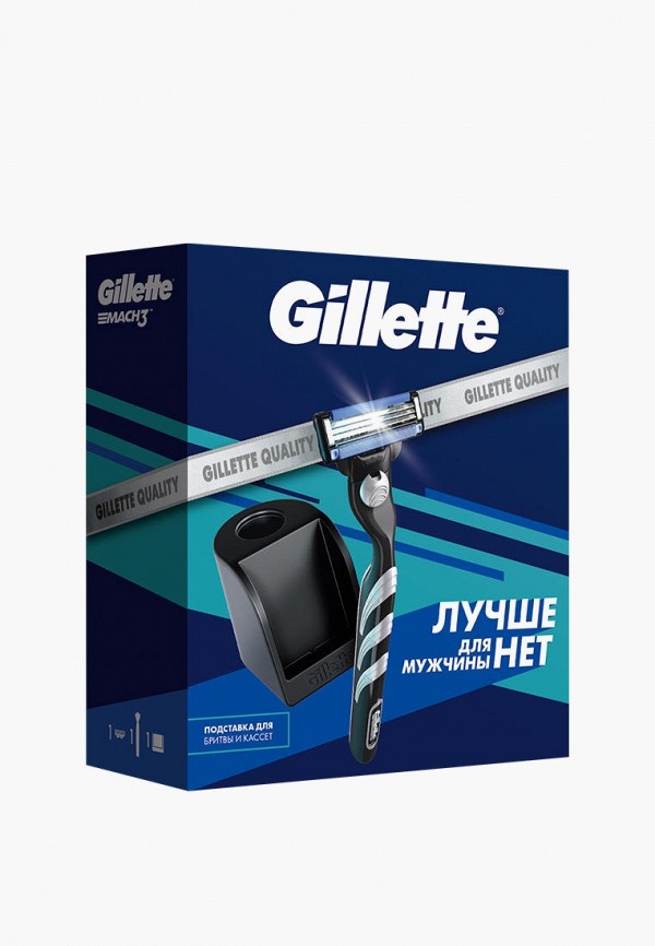 Gillette Станок для бритья - Mach3 станок с 1 кассетой + подставка для кассет - фото 2